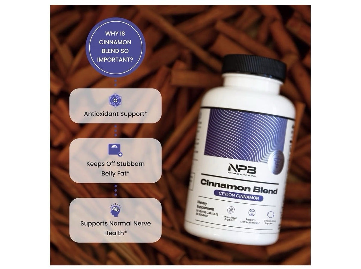 NPB Cinnamon Blend Ceylon Cinnamon Metabolic Health Antioxidant Circulation 90ca
