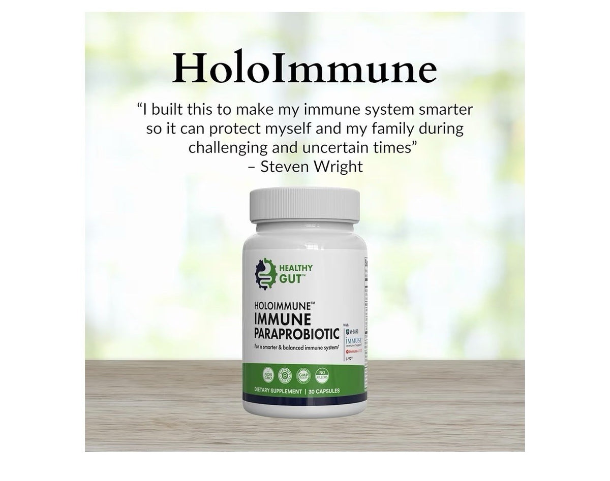 Healthy Gut Hololmmune Paraprobiotic with Immuse Immune Support 30 Servings