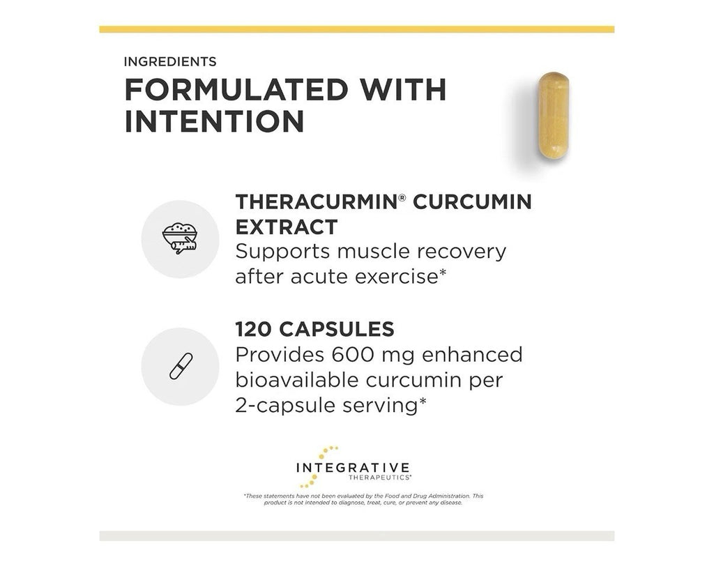 Integrative Therapeutics Theracurmin HP Curcumin Heart Joint Health Support 120c