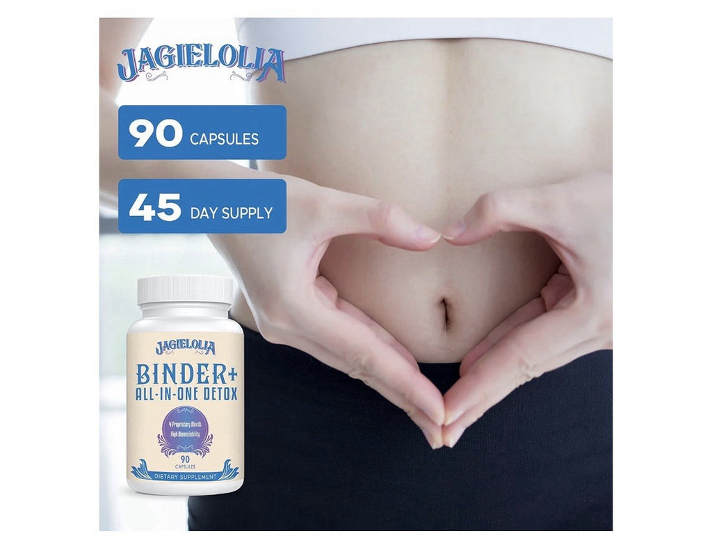 Jagielolia Binder+ All-in-One Detox High Bioavailability Liver Gut Cleanse 90cap