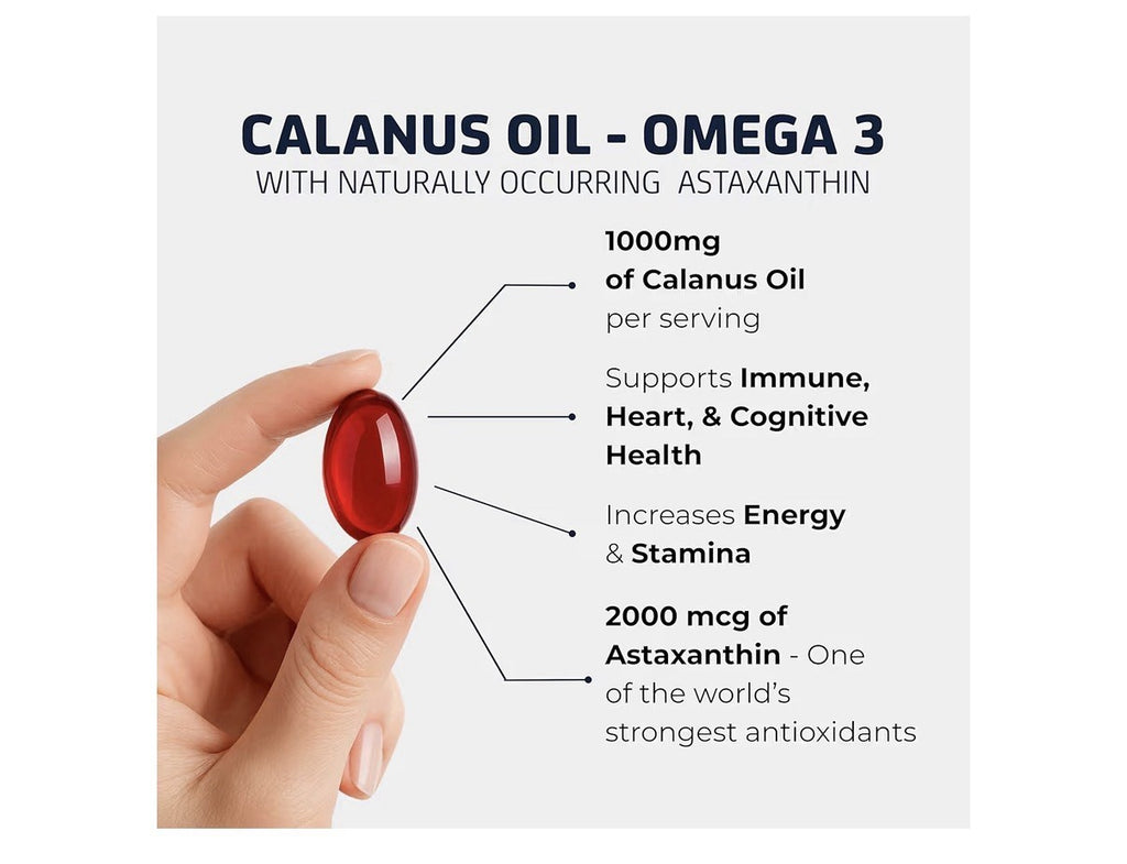 3 Pack Immunocorp Arctic Ruby Oil Omega 3 Astaxanthin Calanus Oil For Women, Men