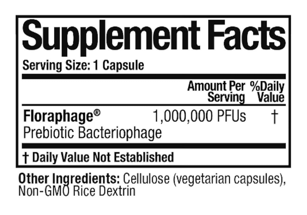Arthur Andrew Medical Floraphage Probiotic Multiplier Prebiotic Formula 30 Caps
