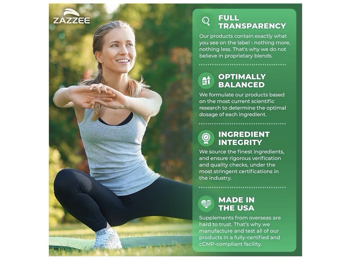 Zazzee Grape Seed Extract 95% Polyphenols Antioxidant Immune Support 180capsules