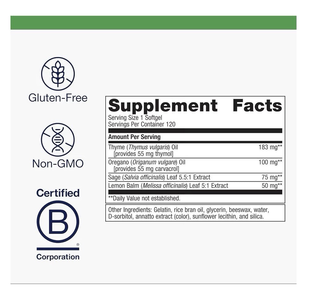 Metagenics CandiBactin-AR Support Gut Respiratory Health Digestive 120 Softgels