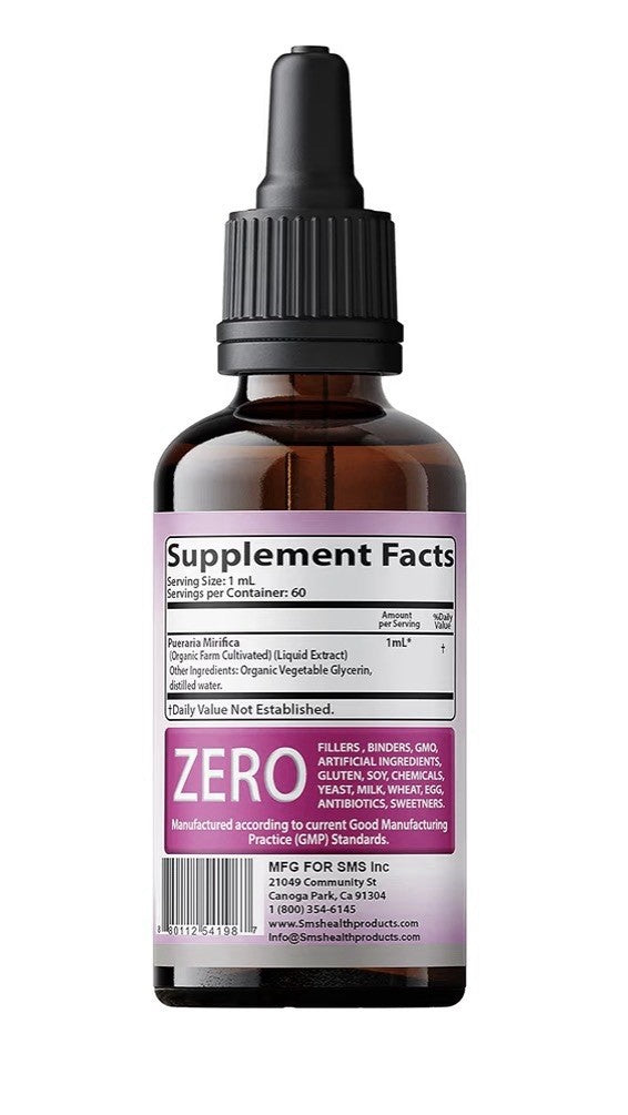 SMSHEALTHPRODUCTS SMS Feminizer Sex Change Pueraria Mirifica Drops Organic 2oz