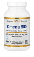 California Gold Nutrition Omega 800 Ultra Concentrated Omega3 Fish Oil 90softgel