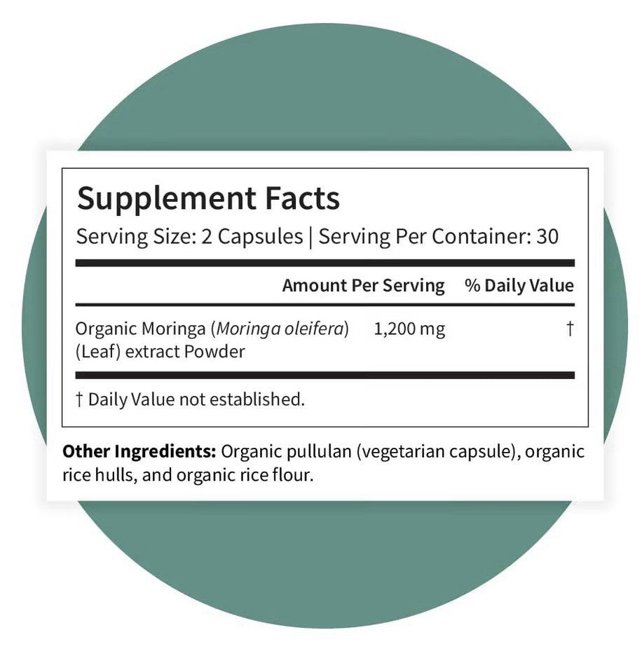 Pattern Wellness Organic Moringa Oleifera Immune System Support Metabolism 3Pack