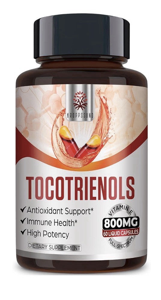 Kroppssund Tocotrienols 800mg Antioxidant Immune Health 60 Liquid Capsules
