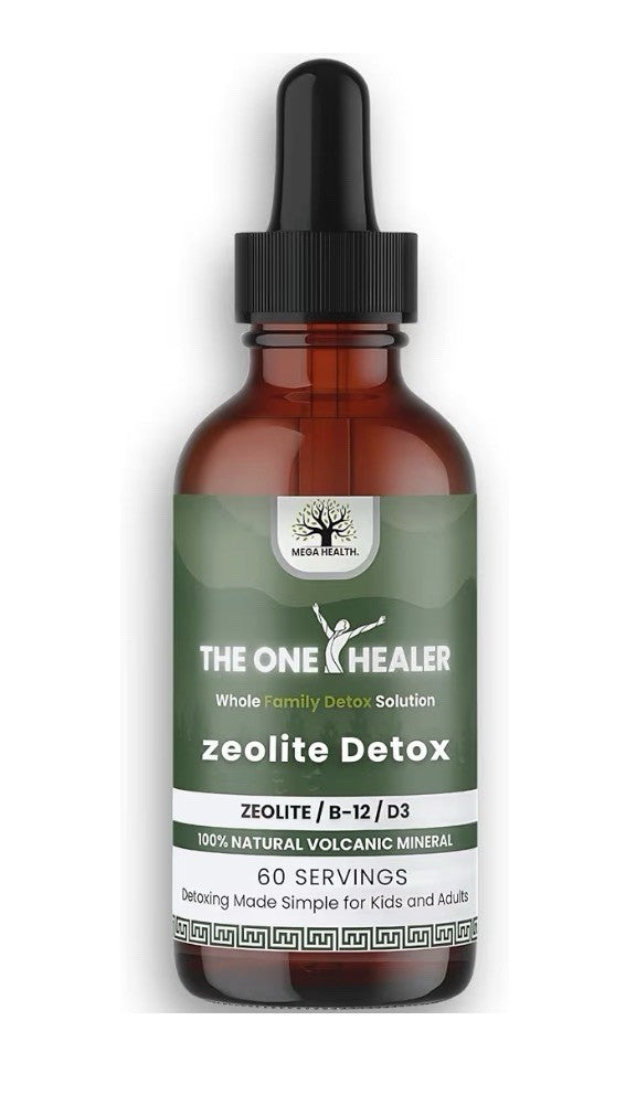 Mega Health The One Healer Zeolite Detox for Kids & Adults Pure Drops 1oz 30serv