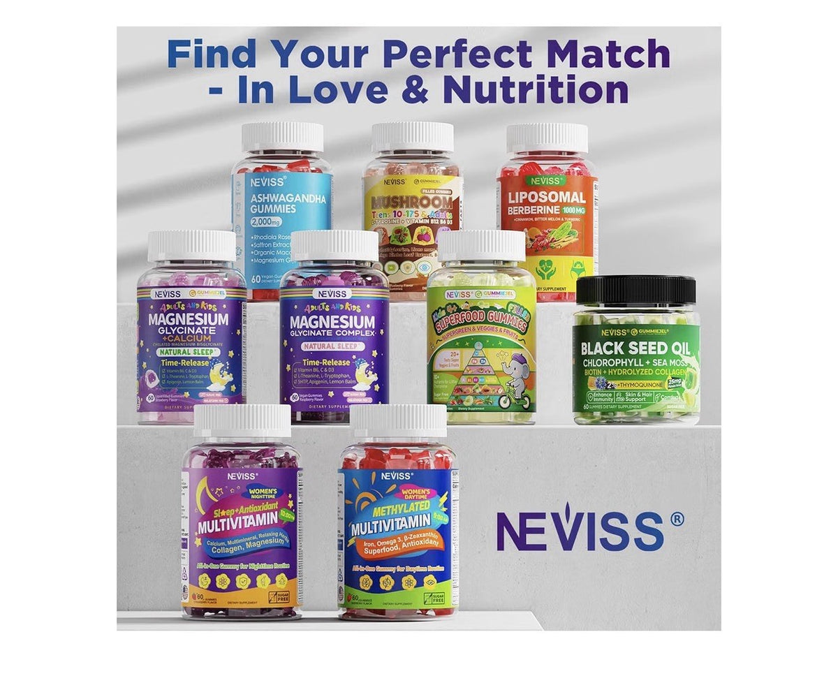 NEVISS Multivitamin Women Nighttime Sleep Antioxidant 60 Gummies