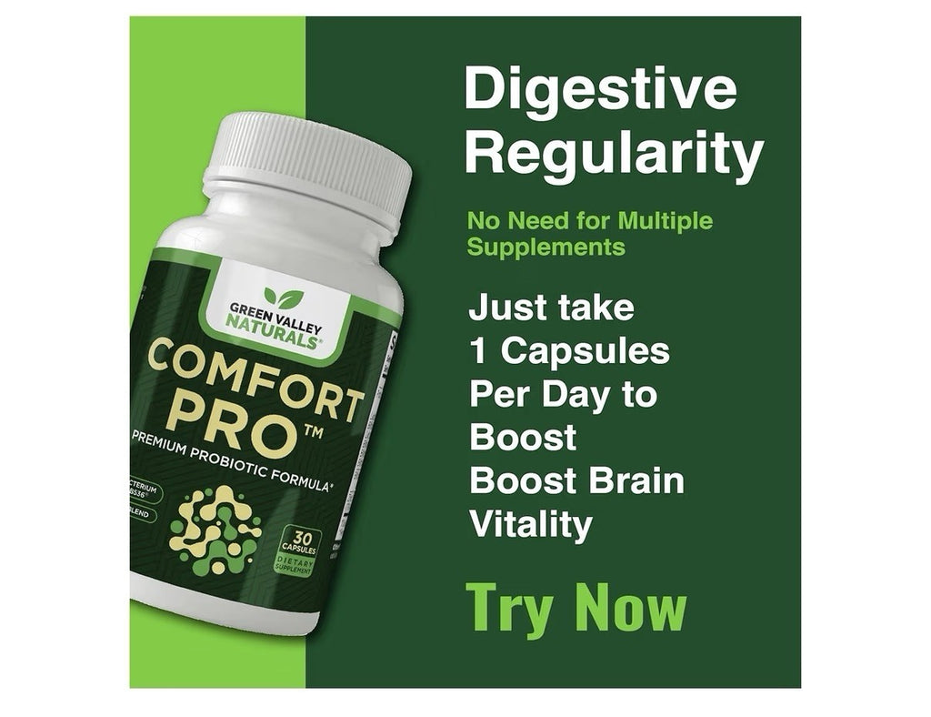 GREEN VALLEY NATURALS ComfortPro™ Daily Probiotics for Digestive Health 30 Caps