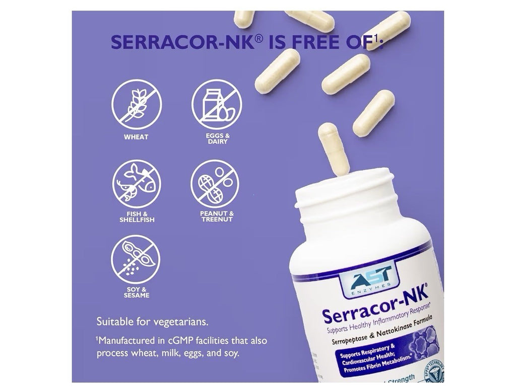AST Enzymes Serracor-NK Circulatory and Respiratory Inflammatory Response 300cap