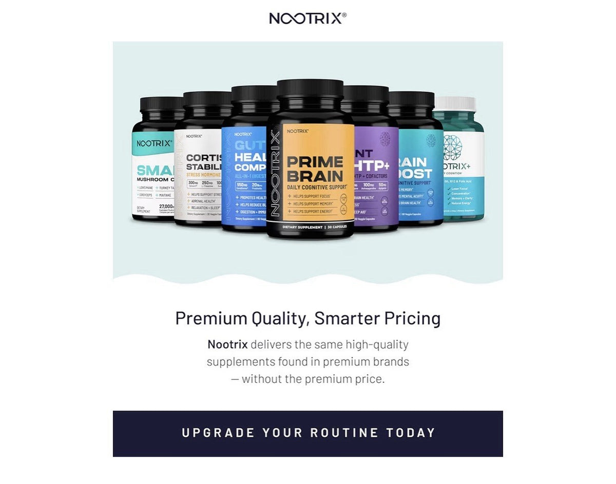 Nootrix Brain Plus Nootropic Supplement Support Memory Focus Cognitive 2 Packs