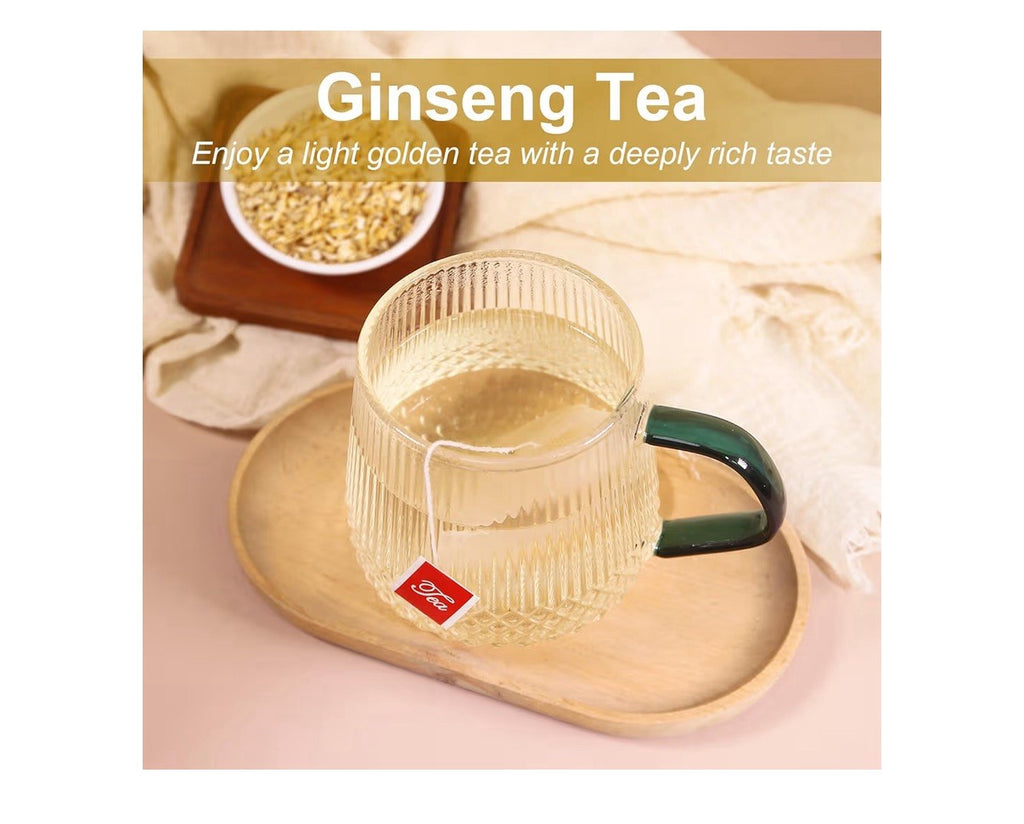 TEARELAE Pure Ginseng herb Boost Energy Focus Caffeine-Free Non-GMO 40 Tea Bags