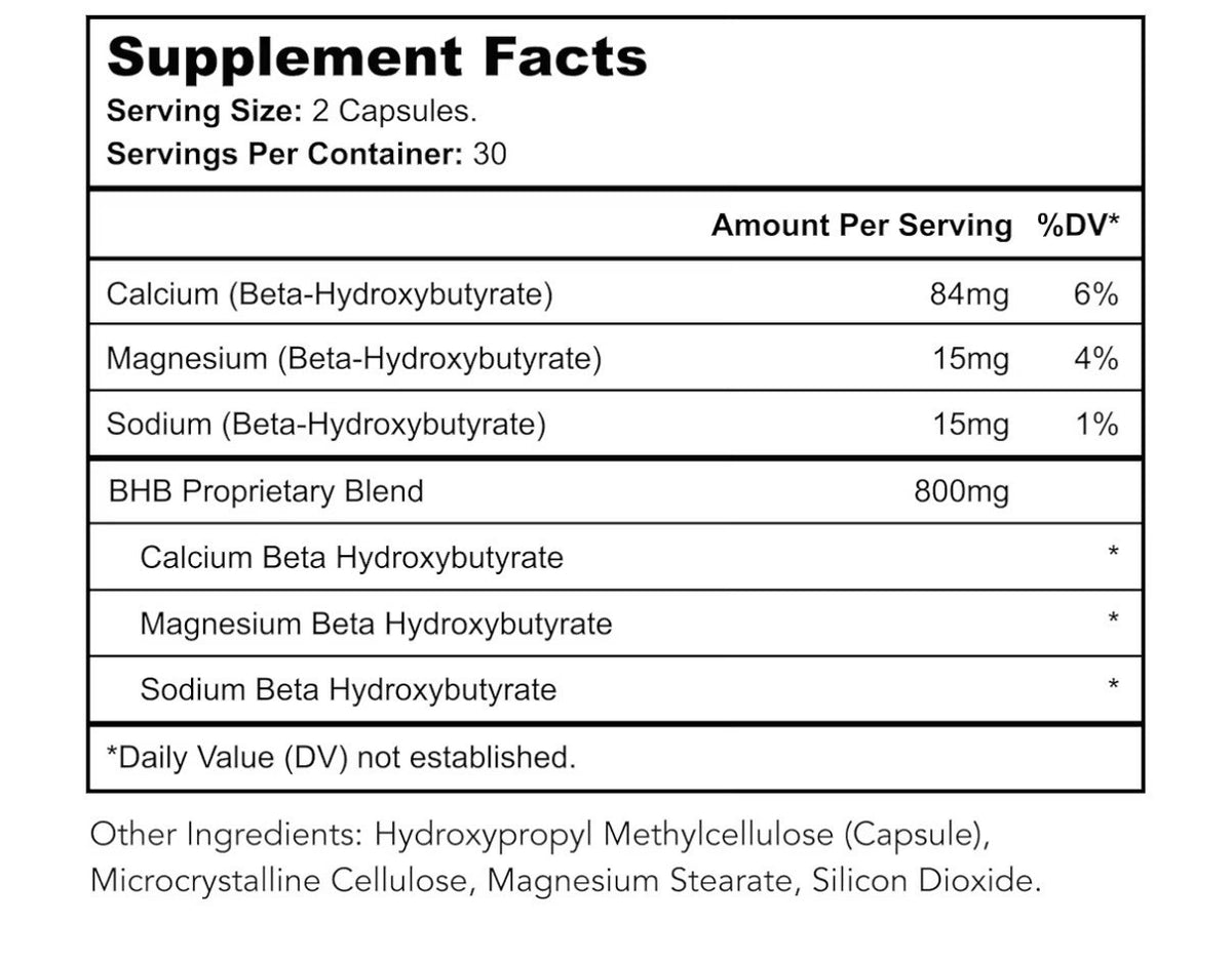 Bright Naturals Keto Burn Supplement for Keto Diet and Energy 60 Capsules