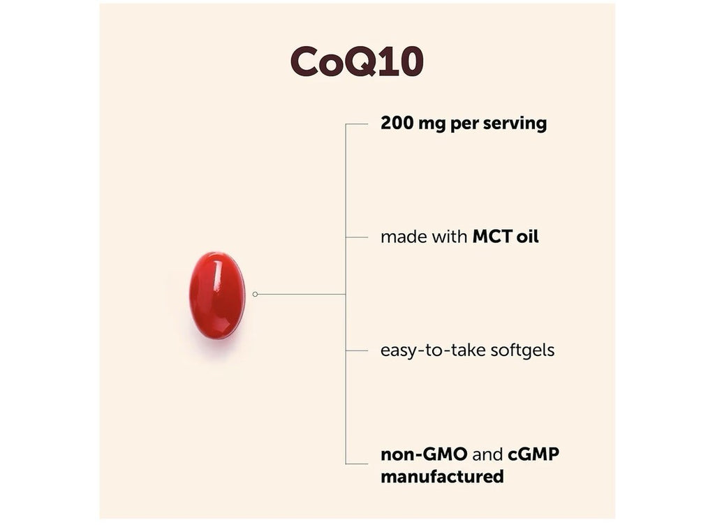 Micro Ingredients CoQ10 200mg Per Serving 240 Softgels Made With MCT Oil