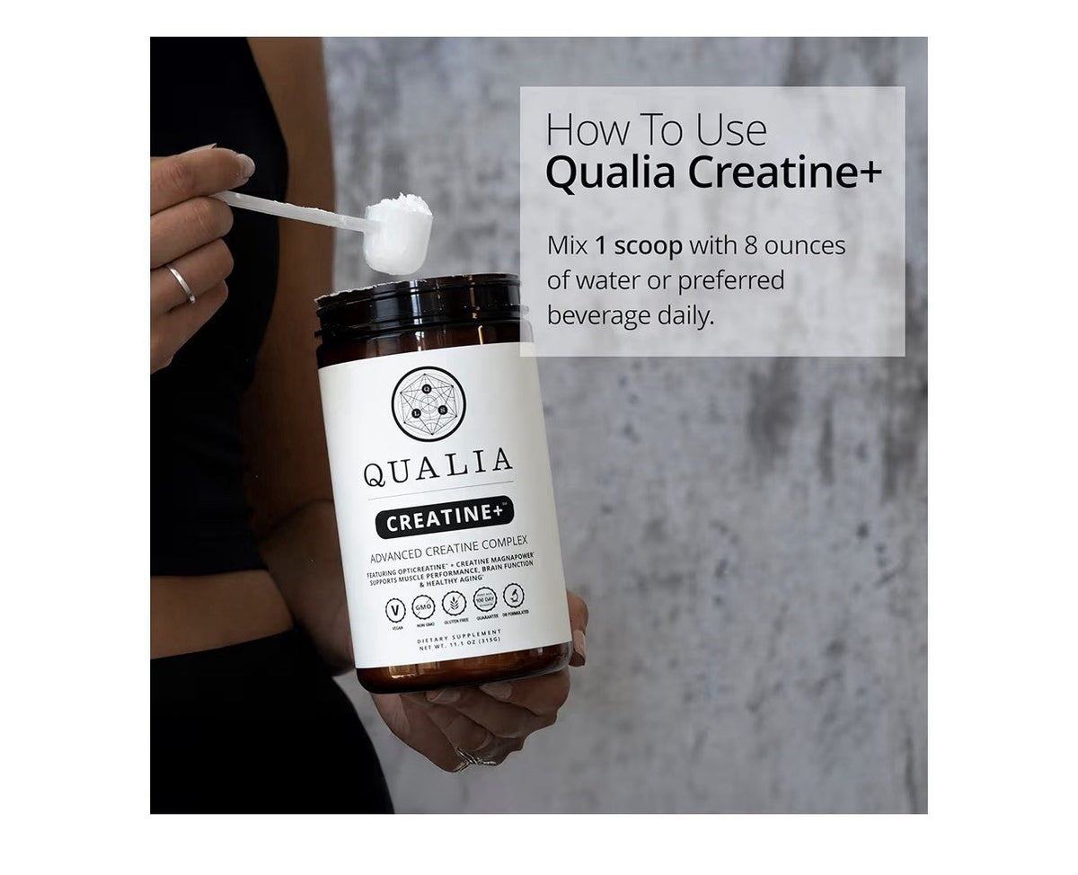 Qualia Creatine Advanced Creatine Complex Muscle Performance Health Aging 11.1oz