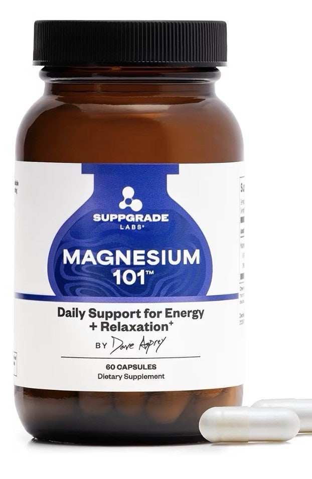 Suppgrade Labs Magnesium 101 by Dave Asprey Daily Support Sleep Metabolism 60Cap