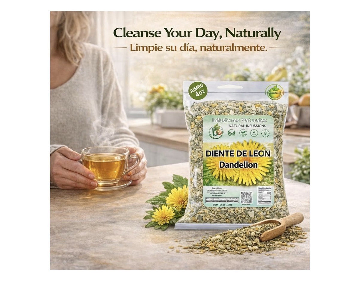 B-Eperts Diente de León Dandelion Loose Leaf Herbal Tea Natural 4 oz