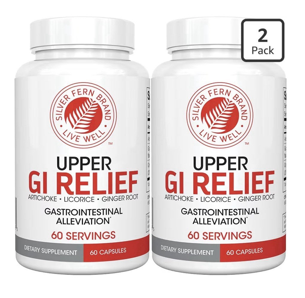 2Pack Silver Fern Upper GI Relief Gastrointestinal Alleviation Herbal Supplement