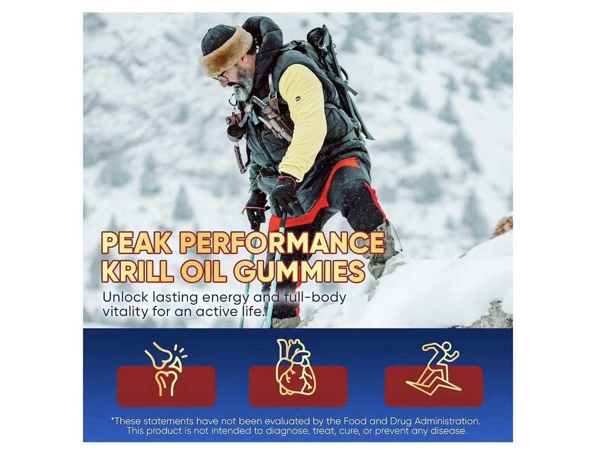 Nextdia Omega 3 Antarctic Krill Oil Gummies Fish Oil 60 Gummies
