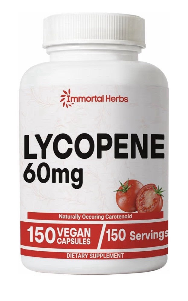 Immortal Herbs Lycopene Natural Tomato Extract 60mg Supplement for Men 120 Caps