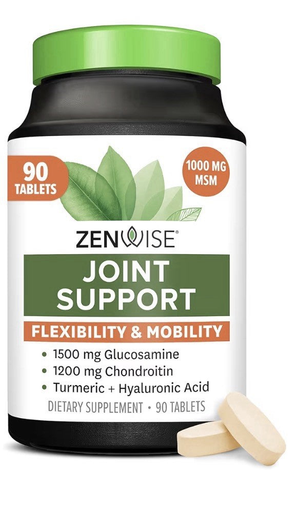 Zenwise Health Joint Support Supplement with Glucosamine Chondroitin MSM 90 Tabs