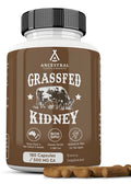 Ancestral Supplements Kidney Grass Fed Beef Supplement Pasture Raised 180capsule