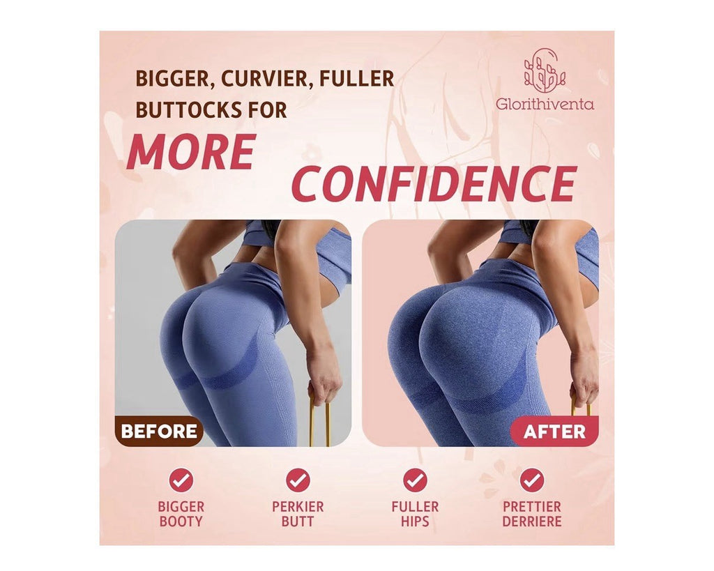 Glorithiventa Booty Gummies CurvaBoost BBL Blend For Women Booty Curves 60gummy