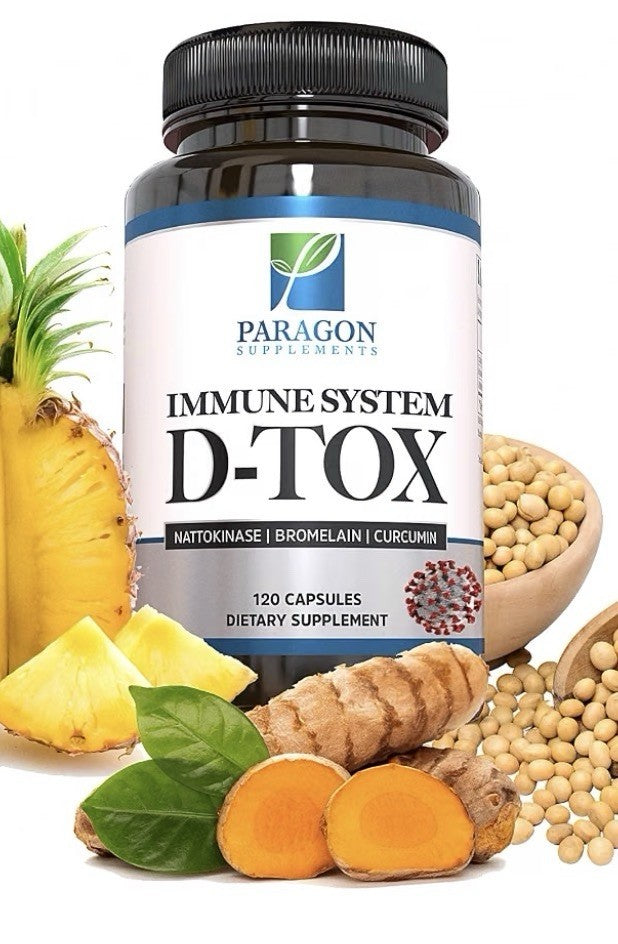 Paragon Supplements Immune System D-TOX Spike Protein Removal Detox 120capsules