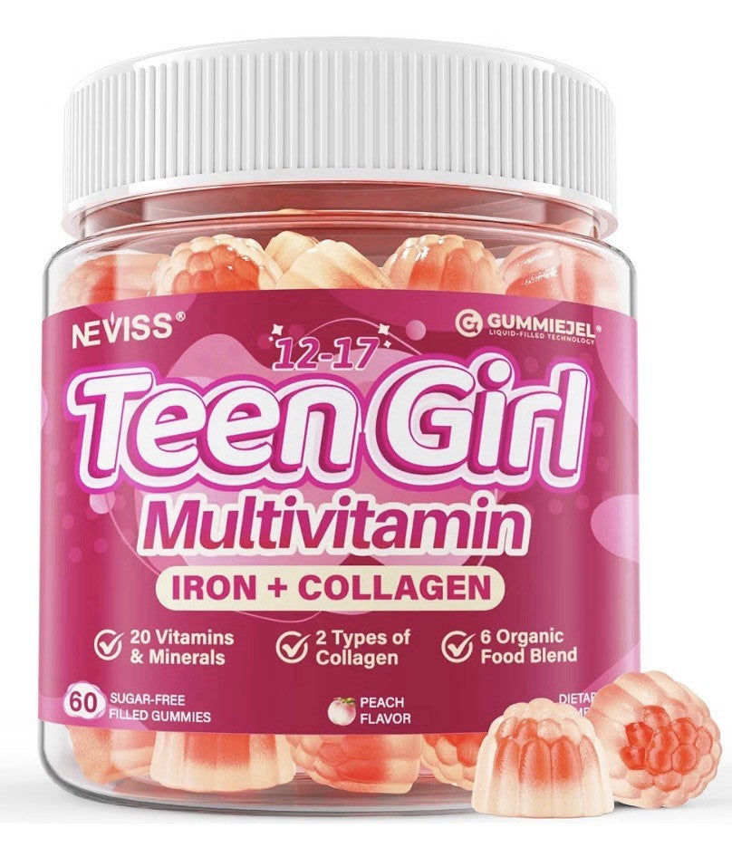 Neviss Teen Girl 12-17 Multivitamin Iron + Collagen 60 Gummines