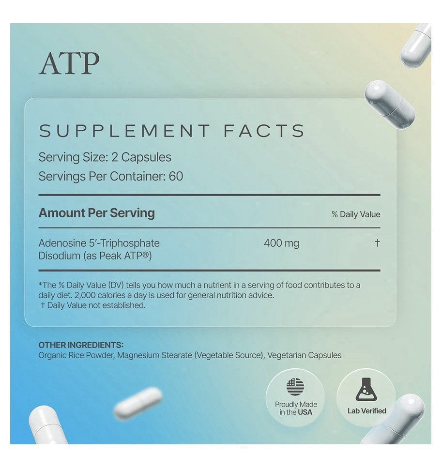 Prime Powders ATP Adenosine Triphosphate Disodium Boost Energy Endurance Stamina