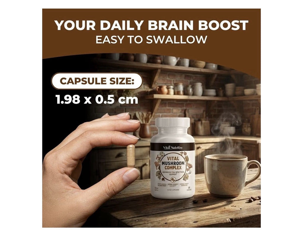 Vital Nutritive Vital Mushroom Complex Supplement Full Spectrum Support 60 Caps