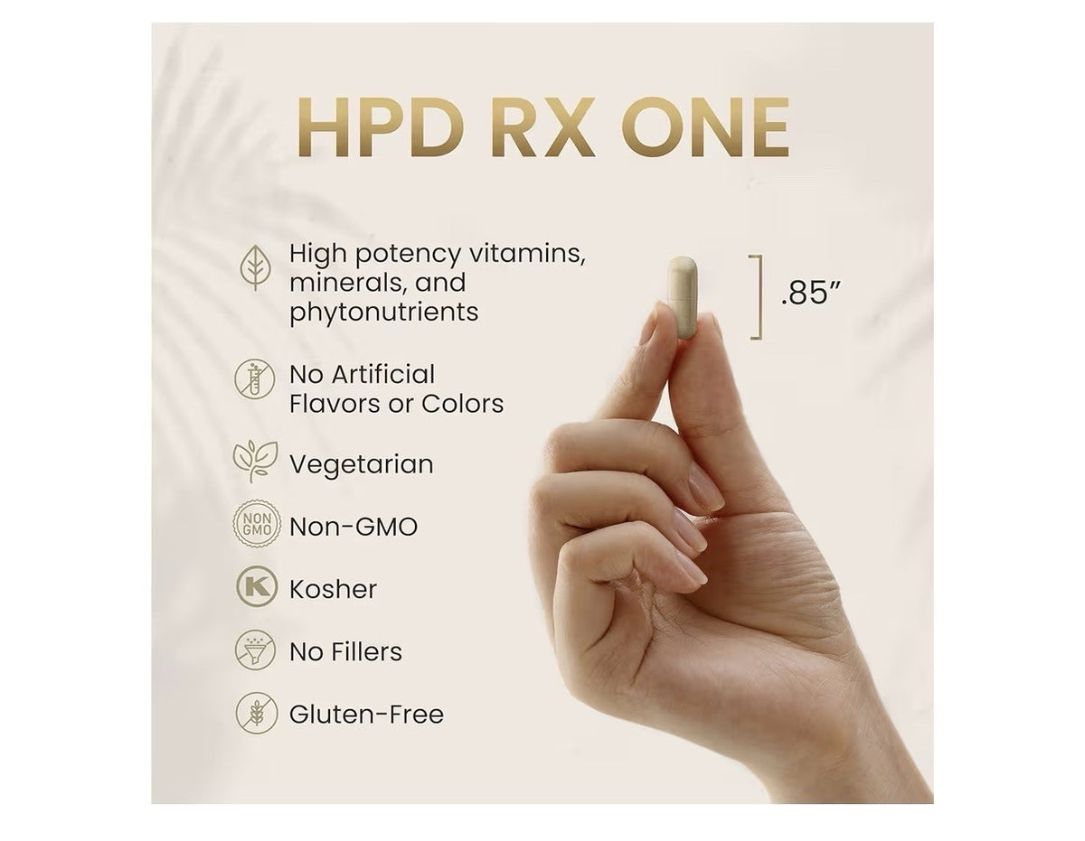 2 Packs HPD Rx ONE Immunity Boost Multivitamin Supplements for Women And Men