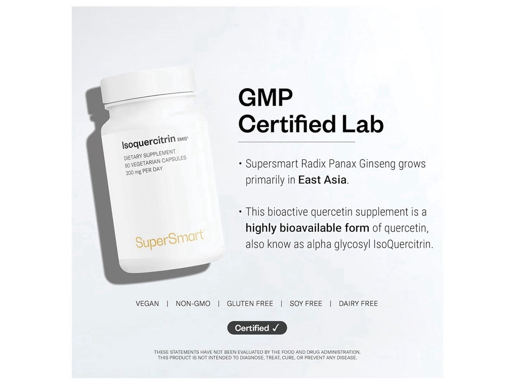 Supersmart IsoQuercitrin EMIQ 200mg per Day 60 Vegetarian Capsules