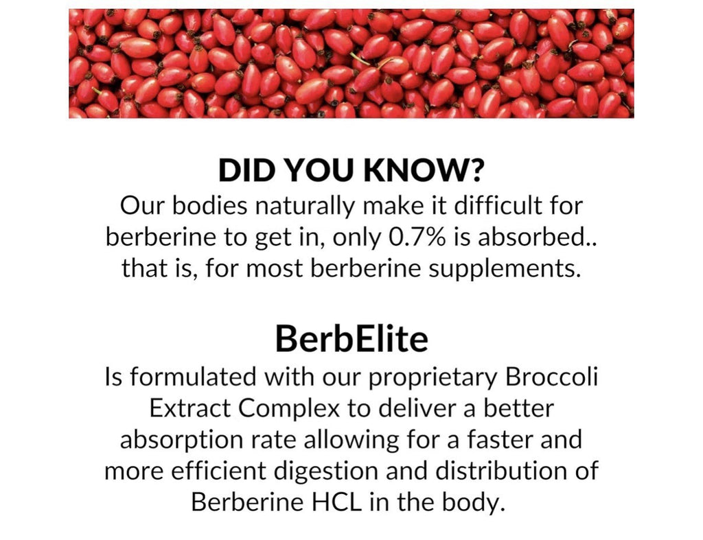Mara Labs BerbElite Berberine HCL & Broccoli Seed Complex 120 Capsules