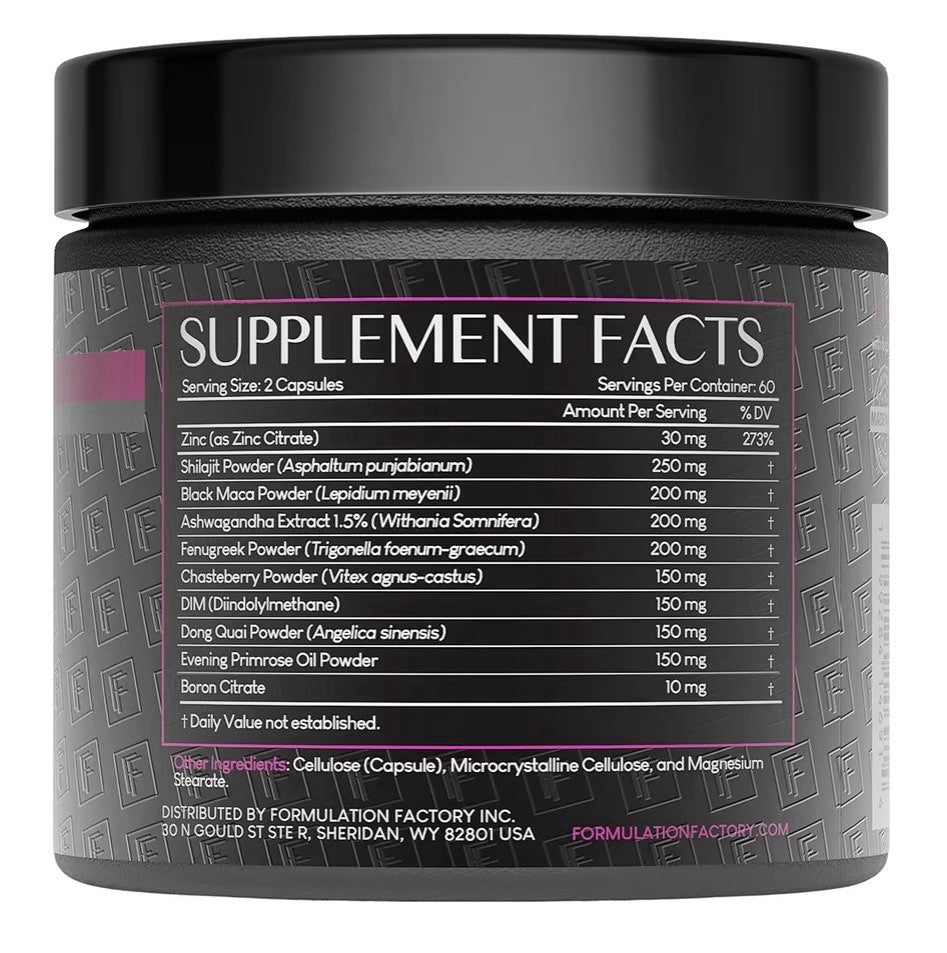 Formulation Factory She's Obsessed Hormonal Balance Support for Women 120capsule