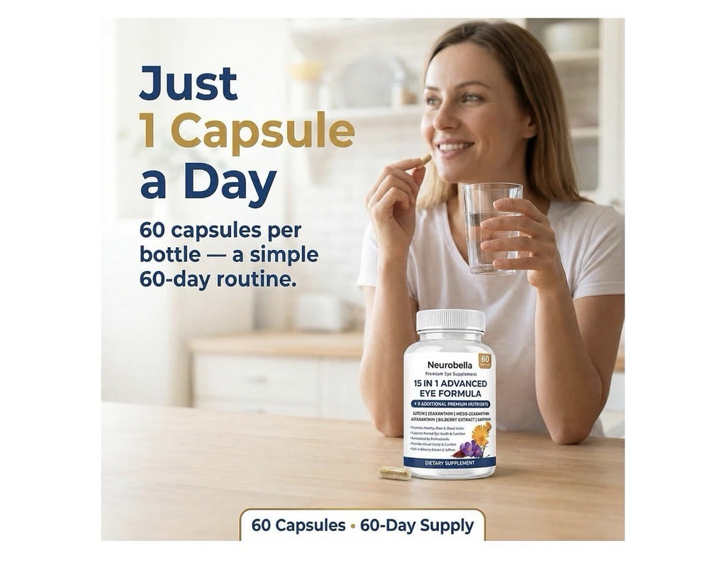 Neurobella Premium Eye Supplement 15-in-1 Advanced Eye Formula 60 Capsules