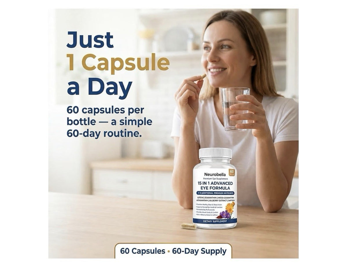 Neurobella Premium Eye Supplement 15-in-1 Advanced Eye Formula 60 Capsules