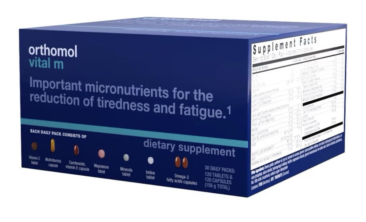 Orthomol Vital M Daily Multivitamin for Men Reduction Of Tiredness And Fatigue
