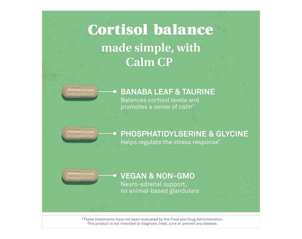 NeuroScience Calm CP NeuroAdrenal Corisrol Management for Women & Men 60capsules
