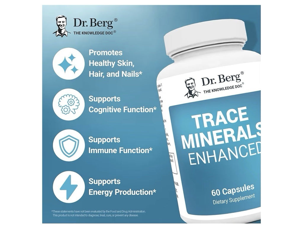 Dr. Berg Trace Minerals Enhanced 60 Capsules Dietary Supplement