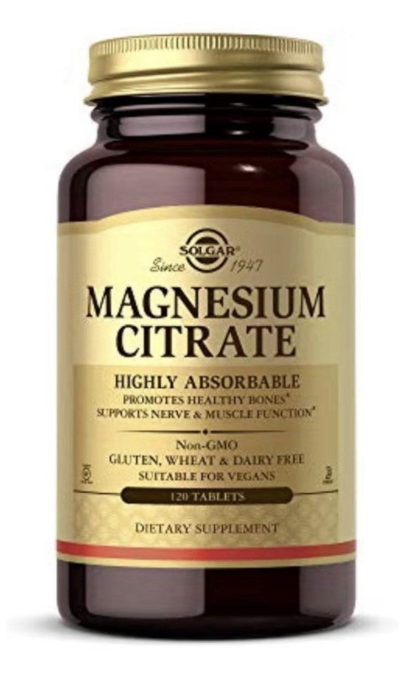 2Pack Solgar Magnesium Citrate Healthy Bones Support Nerve System Muscles 240cap