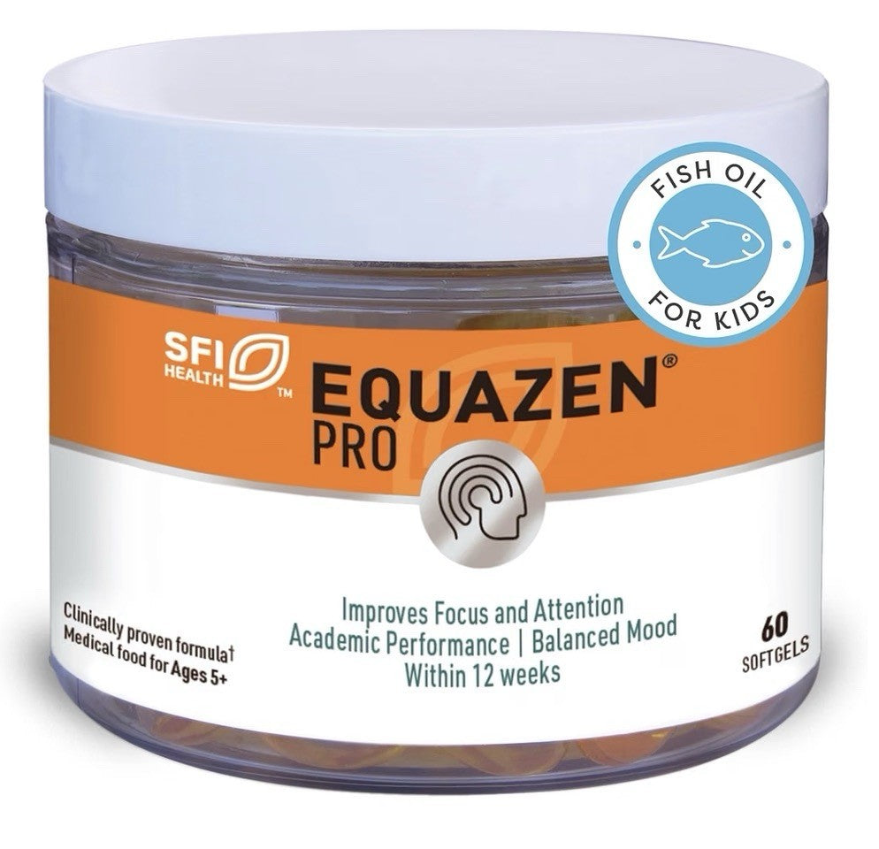 Equazen PRO Omega 3 Omega 6 Fish Oil for Kids Improve Focus Performance Mood 60c