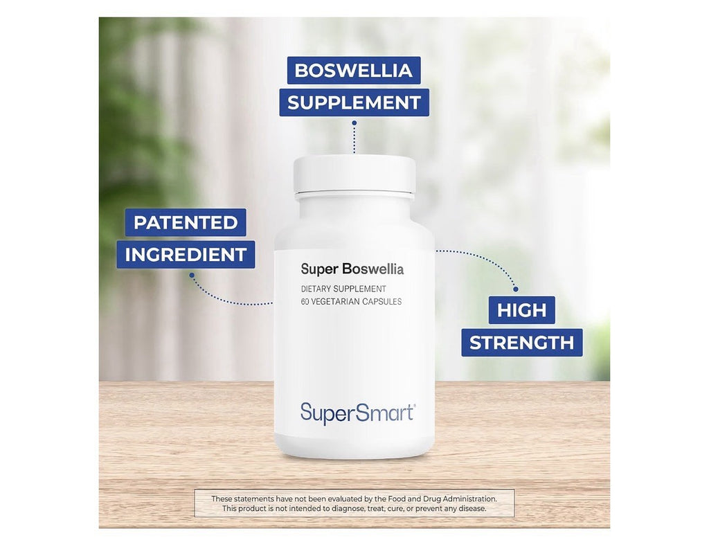 Supersmart Super Boswellia 100mg per Day ApresFlex Boswellia Serrata Extract 60c