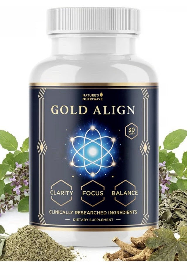 3 Packs Nature’s NutriWave Gold Align Holy Basil Supplement with Sage Goldenseal