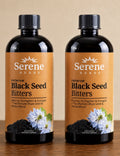 2 Pack Serene Herbs Black Seed Bitters Premium Cleanse Strengthen Energize
