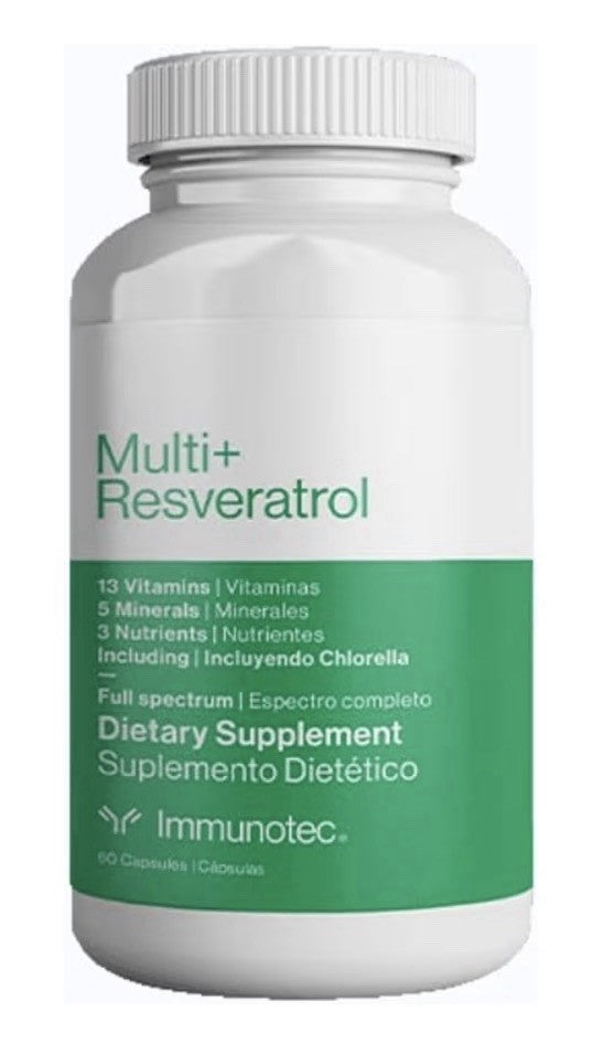 Immunotec Multi+ Resveratrol Full Spectrum Vitamins Minerals Nutrients 60capsule