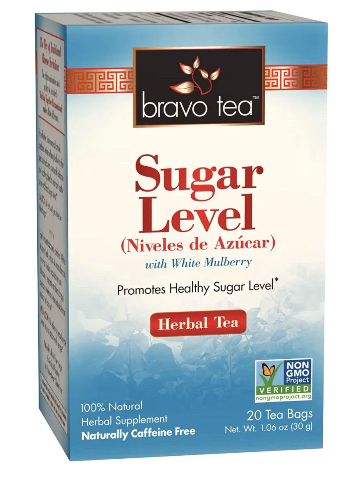 6 Packs Bravo Tea Sugar Level Herbal TeaBags Healthy Sugar Level CaffeineFree