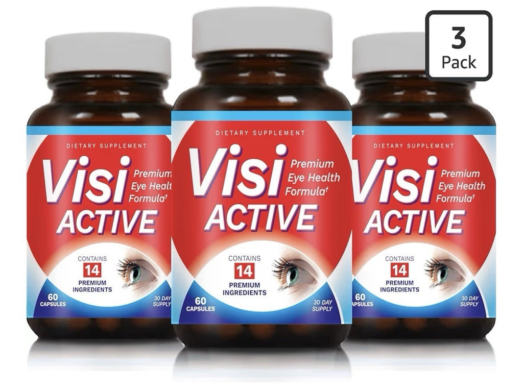 VisiActive Eye Health Formula Vision Support Supplement 3 Packs Total 180capsule